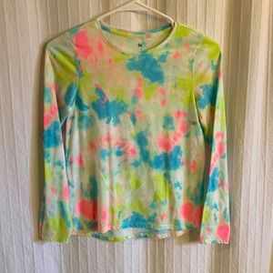 SO long sleeve tie dye shirt